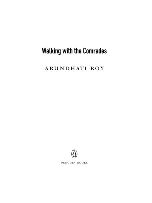 Table of Contents PENGUIN BOOKS WALKING WITH THE COMRADES - photo 1