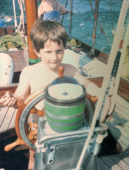 Steering our boat Sule Skerry it means Seal Rock in Gaelic and thats where the - photo 3