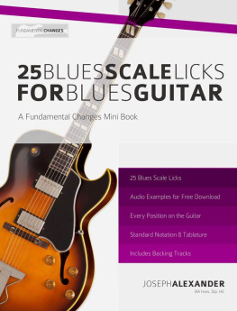 Alexander 25 Blues Scale Licks for Blues Guitar