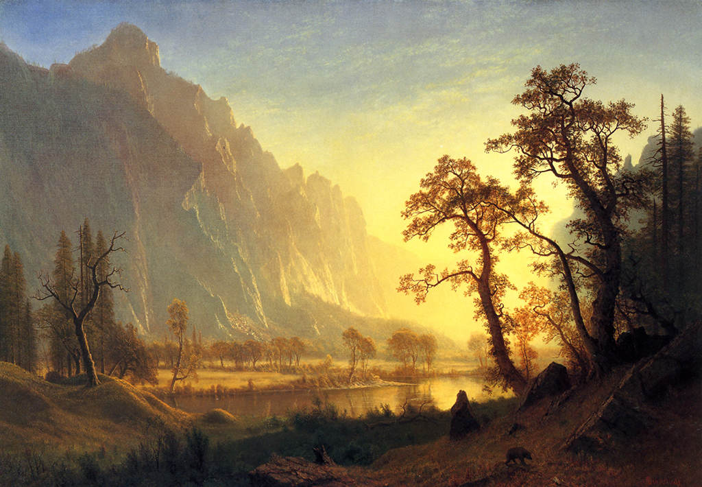 Sunset in the Yosemite Valley 1869 Oil on canvas Haggin Museum Stockton - photo 24