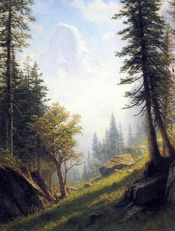 Among the Sierra Nevada Mountains California 1868 Oil on panel 1829 x 3048 - photo 5