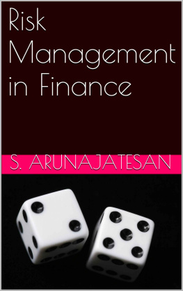 Arunajatesan Risk Management in Finance