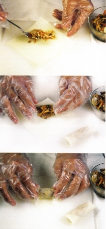 Cantonese Spring Roll I ngredients 6 pieces of dried hioko mushrooms soaked - photo 3