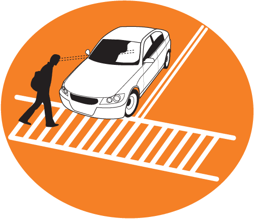 BOR 2-1 Pedestrians crossing the path of a motor vehicle shall make personal - photo 10