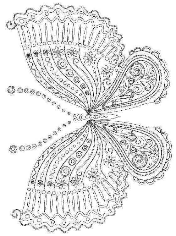 Adult Coloring Books Butterfly Zentangle Patterns 31 Beautiful Stress Relieving Butterfly Coloring Designs - photo 5