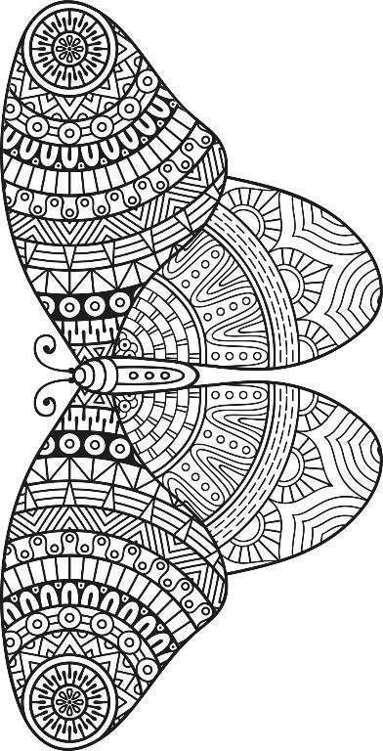 Adult Coloring Books Butterfly Zentangle Patterns 31 Beautiful Stress Relieving Butterfly Coloring Designs - photo 6