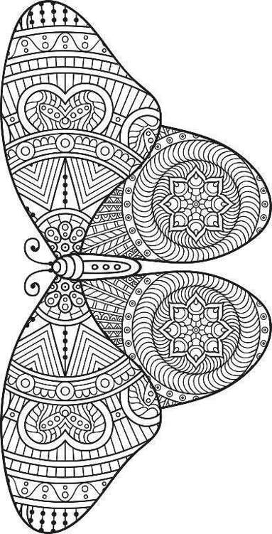 Adult Coloring Books Butterfly Zentangle Patterns 31 Beautiful Stress Relieving Butterfly Coloring Designs - photo 12