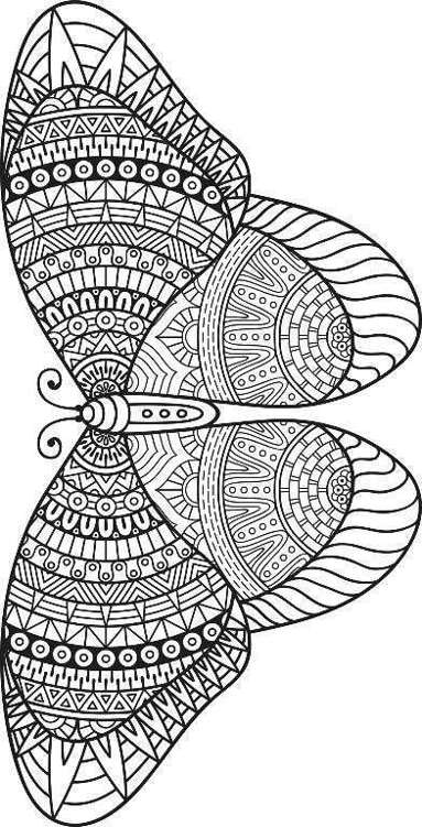 Adult Coloring Books Butterfly Zentangle Patterns 31 Beautiful Stress Relieving Butterfly Coloring Designs - photo 18