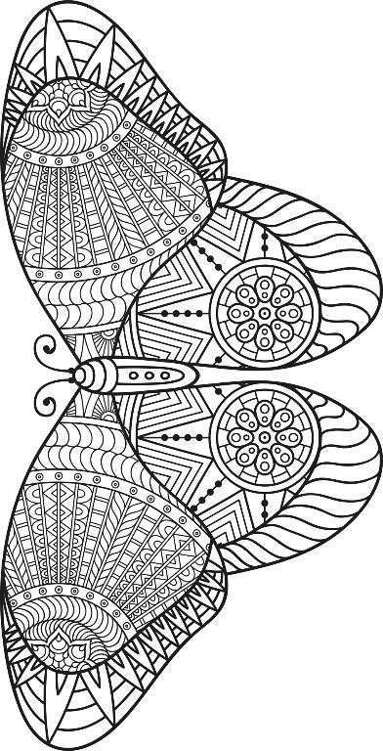 Adult Coloring Books Butterfly Zentangle Patterns 31 Beautiful Stress Relieving Butterfly Coloring Designs - photo 24