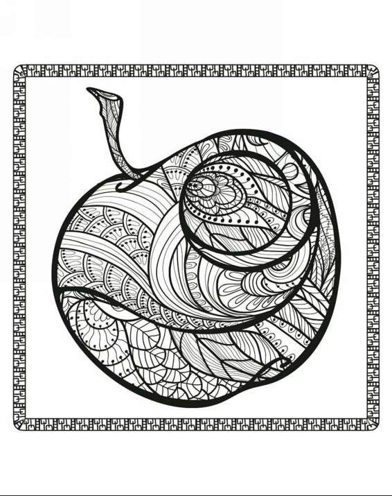 Zendoodle Coloring Colorful Nature 30 Art Therapy Designs with Fruits Vegetables and Butterflies to Color and Exhibit - photo 19