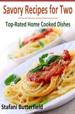 Butterfield Savory Cooking for Two: Top-Rated Home Cooked Dishes