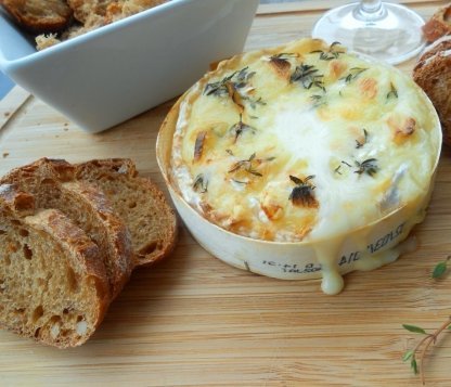 INGREDIENTS 1 clove garlic 250 g Camembert olive oil a few tips fresh - photo 2