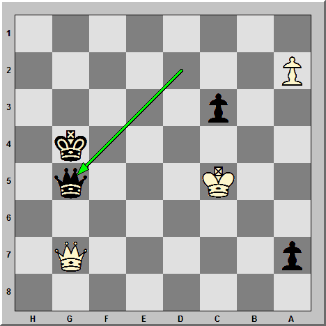 595-46-B Answer 46Qg5 wins by forcing queens offthe board 47 Qxg5 Kxg5 - photo 7