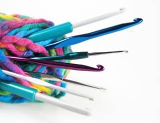 The crochet hook may be made from bone bamboo plastic steel or even - photo 8