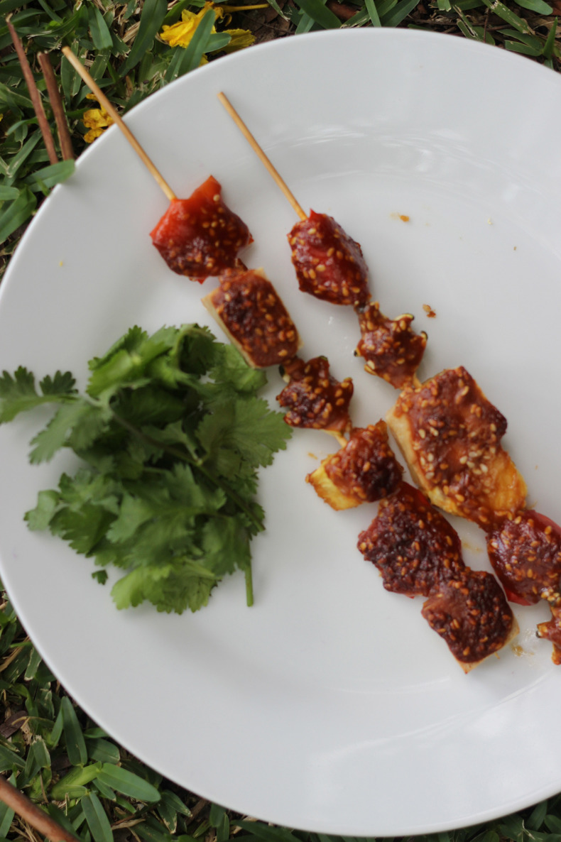 tofu skewers with miso glaze For the glaze 14 cup of miso 1 tsp sesame - photo 11