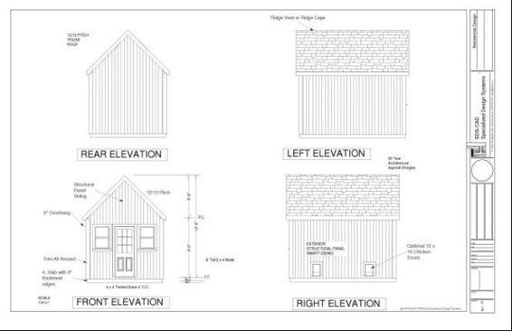 12 x 12 Chicken Coop Plans - photo 26