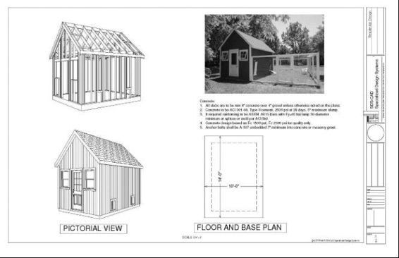 12 x 12 Chicken Coop Plans - photo 27