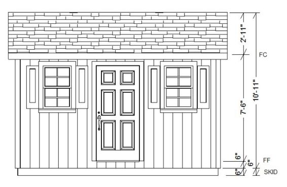 4 Garden Shed Plan Books 10 X 14 12 X 16 12 X 12 10 X 14 Step by Step Pictures Videos Instructions and Plans - photo 9