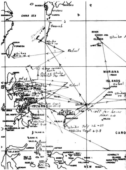 Author campaign map A NAVY FIGHTER PILOTS STORY SINKING the RISING SUN DOG - photo 2