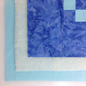 Fabric backing - This bottom layer forms the back of the quilt and while its - photo 10