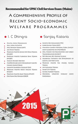 Dhingra Ishwar Chander - A Comprehensive Profile of Recent Socioeconomic Welfare Programmes: Recommended for UPSC Civil Services Exam
