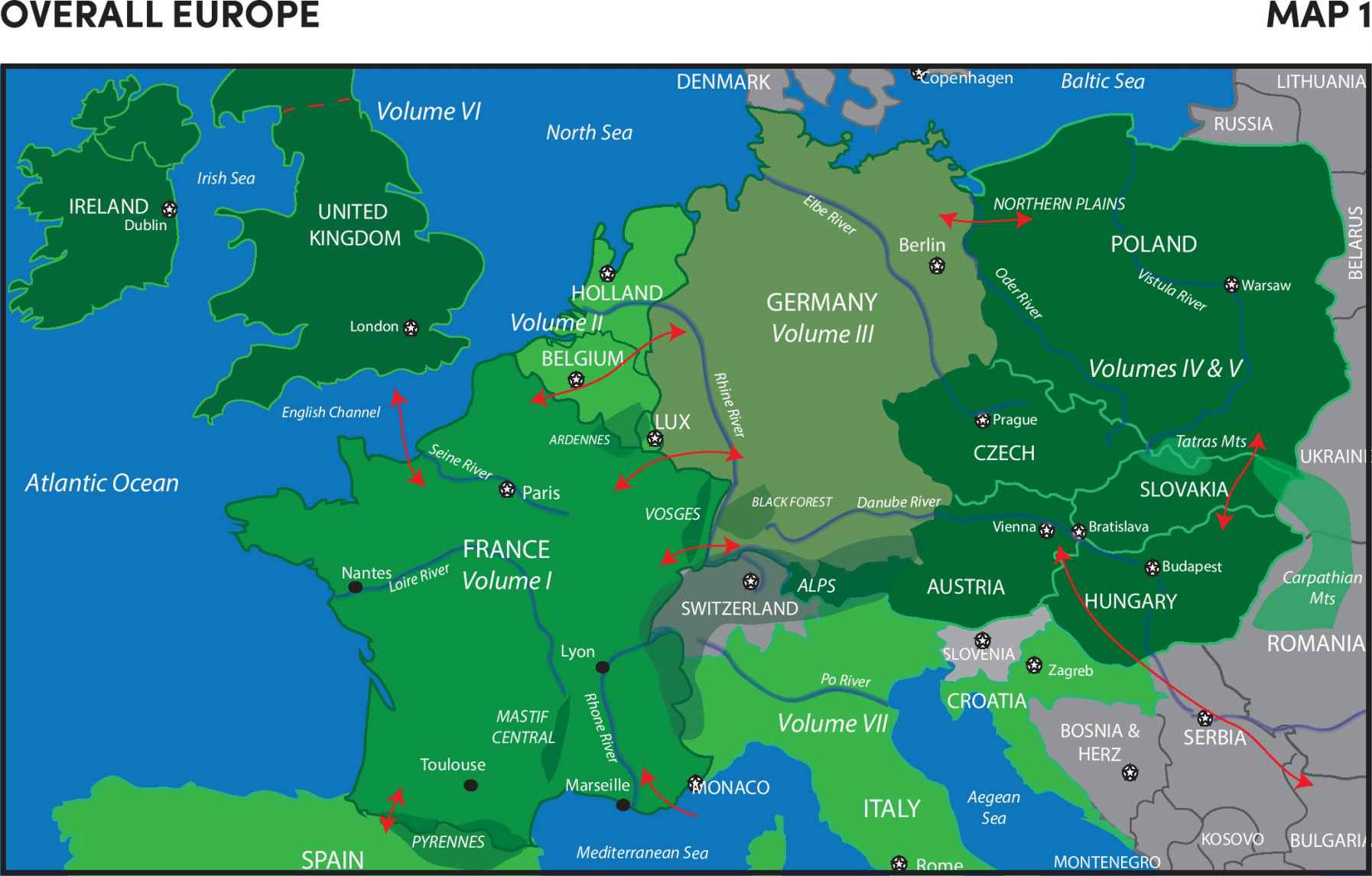 OVERALL EUROPE The purpose of this map is to briefly highlight the significant - photo 2