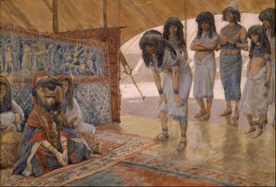 A painting of Sarah being taken to the pharaohs palace After the pharaoh - photo 5