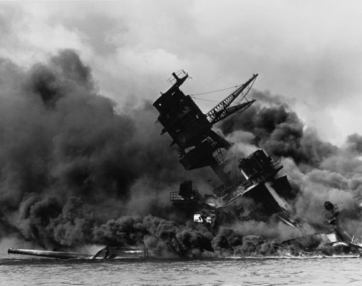 The USS Arizona exploding during the attack on Pearl Harbor The Naval Warfare - photo 3