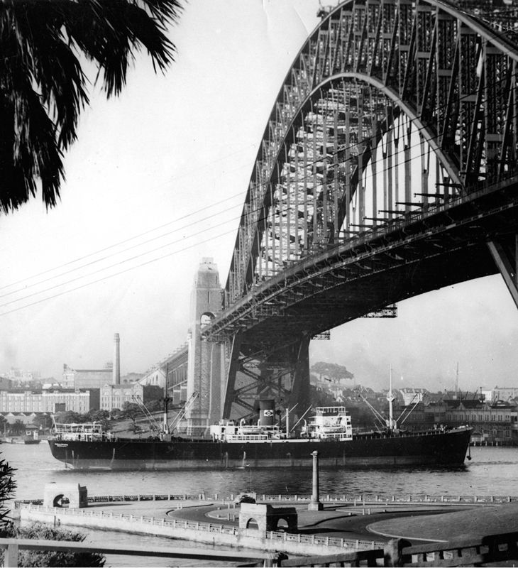 Passing under Sydney Harbour Bridge is Denholms Hollypark of 1942 Built at - photo 16