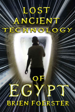 Foerster Lost Ancient Technology Of Egypt