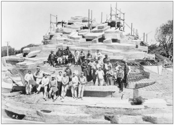 Workers pose in front of the almost completed Monkey Island in 1937 Courtesy - photo 14