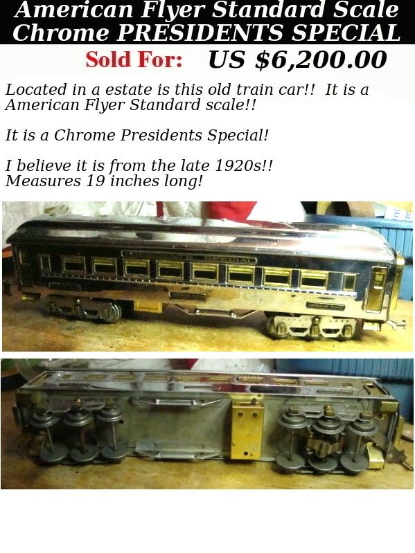 Top25 Best Sale Higher Price in Auction February 2013 American Flyer Train - photo 2