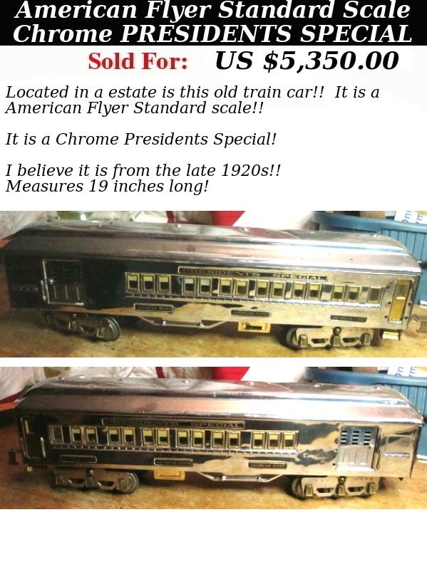 Top25 Best Sale Higher Price in Auction February 2013 American Flyer Train - photo 7