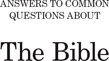 Titles in the Answers to Common Questions Series Answers to Common Questions - photo 1