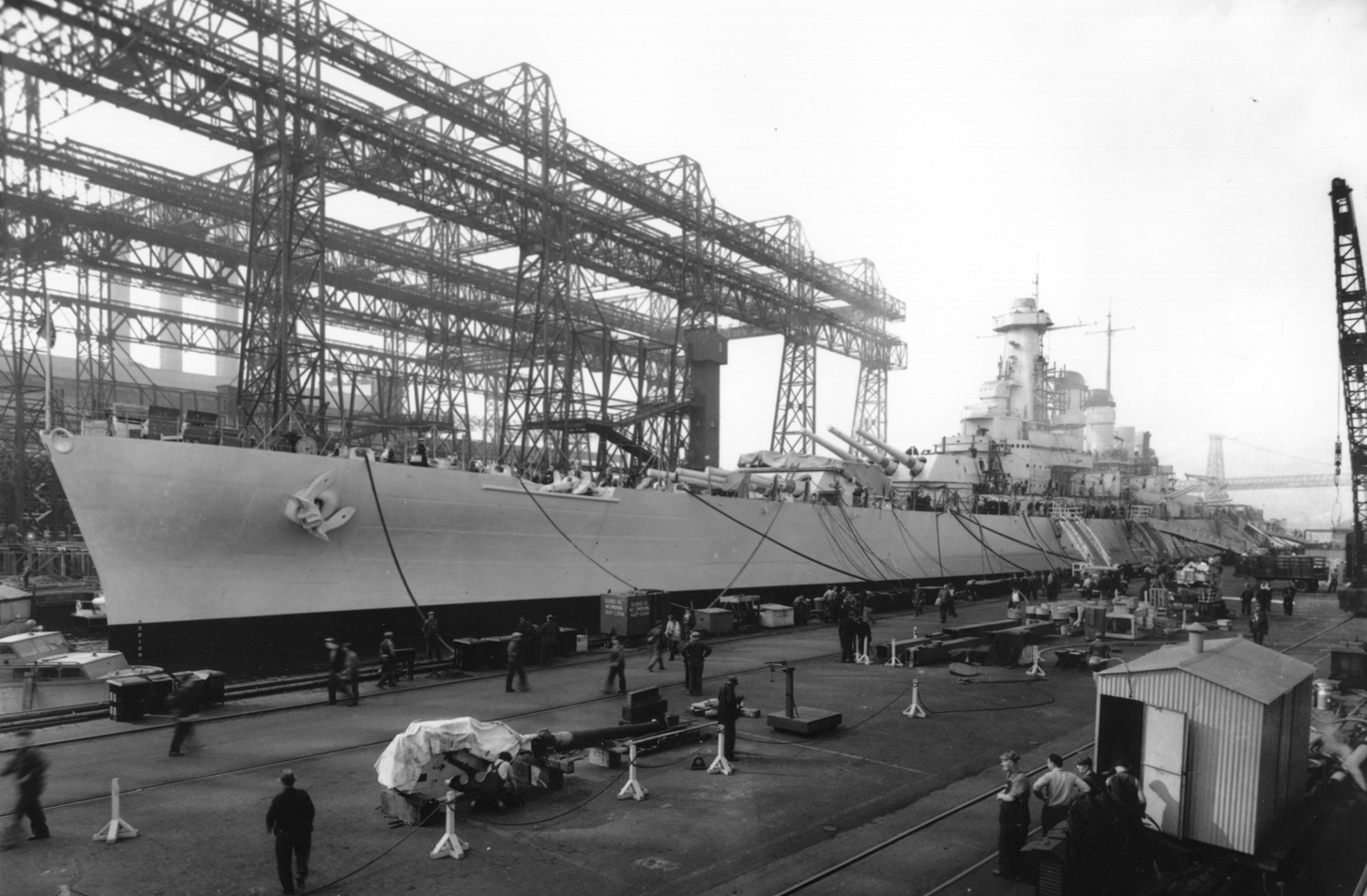 The newly-competed USS North Carolina BB55 at the New York Navy Yard in 1941 - photo 12