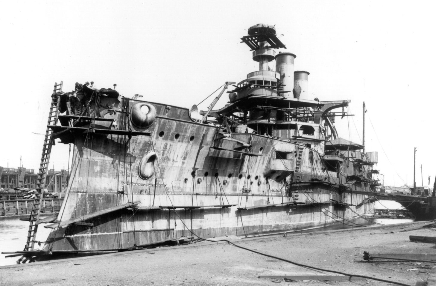 The USS Idaho BB24 fitting out in the William Cramp Yard at Philadelphia - photo 8