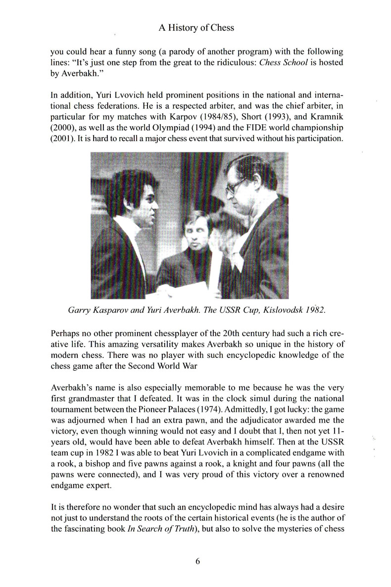 A History of Chess from Chaturanga to the Present Day by Yuri Averbakh Foreword - photo 6