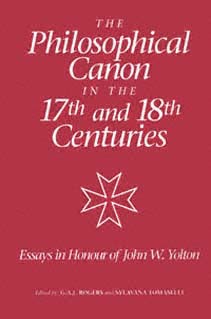 title The Philosophical Canon in the 17th and 18th Centuries Essays in - photo 1