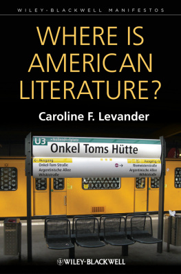 Levander Where is American Literature?