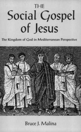 Malina - The social gospel of Jesus : the kingdom of God in Mediterranean perspective