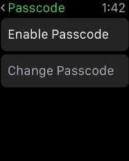 The passcode can be enabled or adjusted on the watch while it is in use The - photo 3