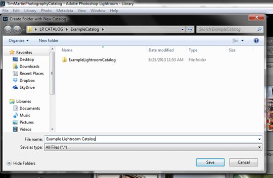 As you can see in the example above Ive made a folder for the new catalog and - photo 2