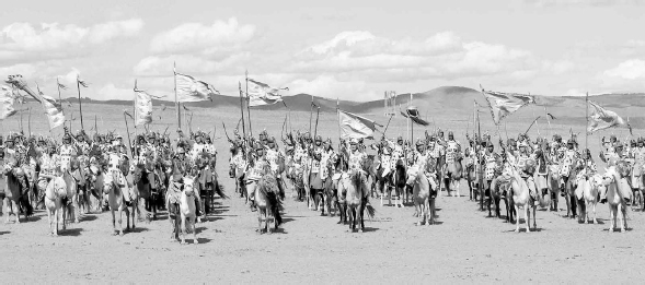 Mongolian re-enactors of a jaghun An arban or unit of ten comprises each file - photo 5