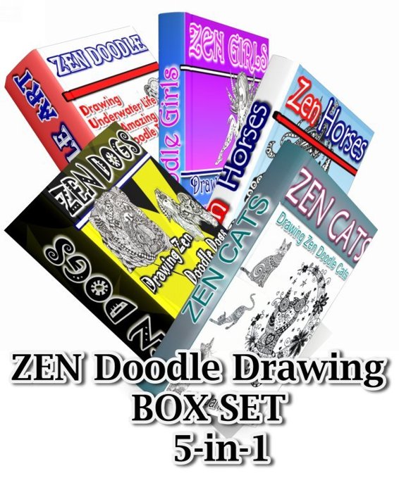 Zen Cats Drawing Amazing Zen Doodle Cats By Jane McKenty Copyright2015 - photo 1