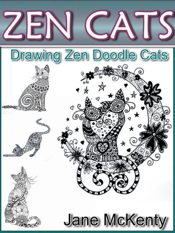 Zen Cats Drawing Amazing Zen Doodle Cats By Jane McKenty Copyright2015 - photo 2