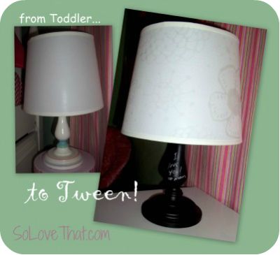 I so love this makeover I took this lamp fro m Toddle r t o Twee n Yes this - photo 7