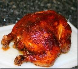 Makes 8 servings 8 lb roasting chicken 8 cups water 1 lemon juiced and - photo 1