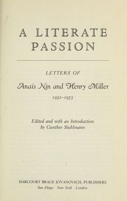 VJ Miller wrote to Anais Nin in February 1932 I shall never catch up It is - photo 7