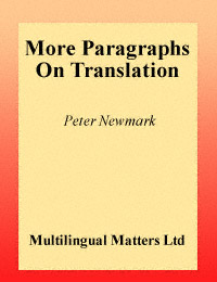 title More Paragraphs On Translation author Newmark Peter - photo 1