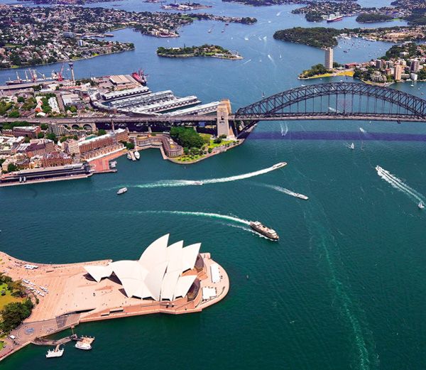 Sydney Harbour including Sydney Harbour Bridge designed by architect Jrn - photo 5